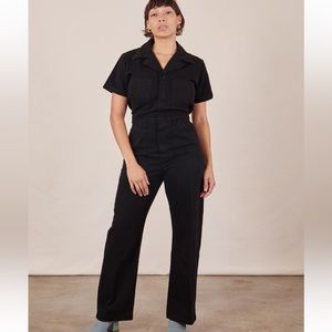 Bid Bud Press Short Sleeve Jumpsuit Black NWOT